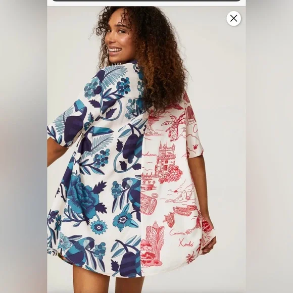 Farm Rio short sleeve button down shirt - Picture 1 of 5